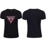 GUESS KOSZULKA DAMSKA T-SHIRT TRIANGLE RHINESTONES CZARNA E5GI08J1314 JBLK - Rozmiar: S