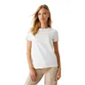 GUESS KOSZULKA DAMSKA T-SHIRT GLORIA SS ECRU V5YI03I3Z14 G018 - Rozmiar: M