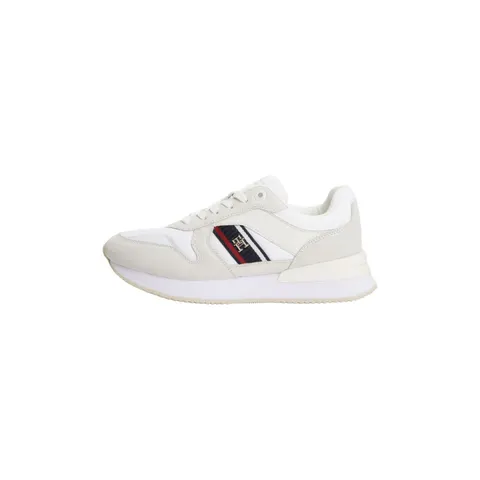 TOMMY HILFIGER BUTY DAMSKIE CORP WEBBING RUNNER BIAŁE FW0FW07466 YBS 39 - Rozmiar: 39