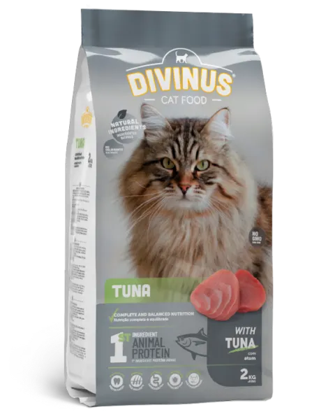 Divinus Cat Tuna dla kotów dorosłych 2kg