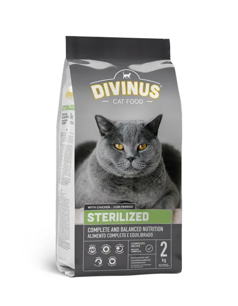 Divinus Cat Sterilized dla kotów sterylizowanych 2kg