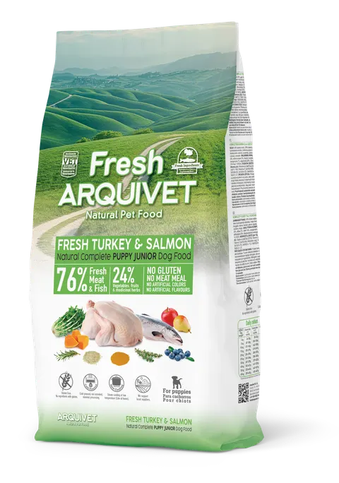 ARQUIVET FRESH PUPPY JUNIOR Indyk i łosoś 10 kg