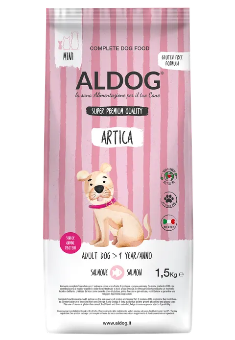 ALDOG Artica MINI karma monobiałkowa łosoś 1,5 KG