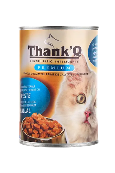 THANK'Q KOT z rybą dla kotów w puszce 415g