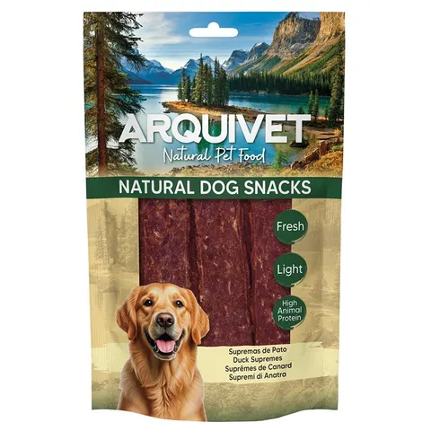 ARQUIVET Naturalny przysmak dla psa – paski z kaczki 100 g
