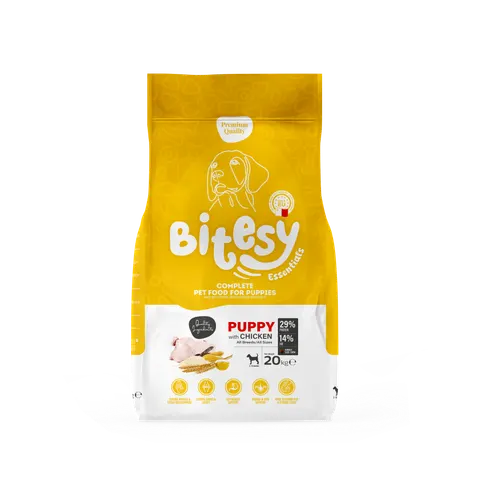 Bitesy Karma dla szczeniąt z drobiem 20kg