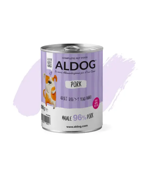 ALDOG PORK - Puszka dla psa - wieprzowina 96% - 400g