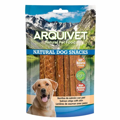 ARQUIVET Paski z Łososia ze Skórą 100g
