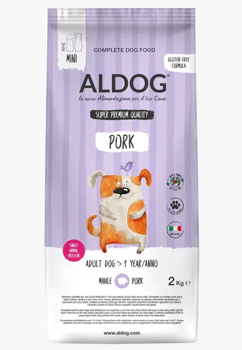 ALDOG Pork MINI karma monobiałkowa wieprzowina 2 kg