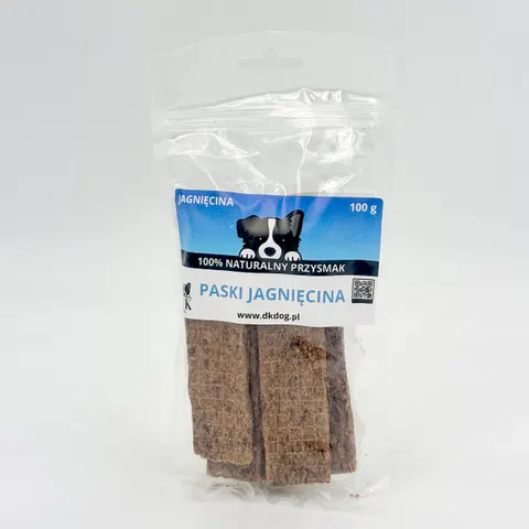 DK DOG - Paski Jagnięcina - przysmak 100g