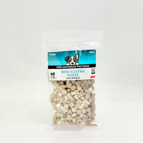 DK DOG - Mini kostka Dorsz - przysmak 100g