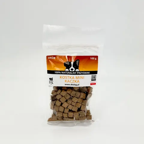 DK DOG - Mini kostka Kaczka - przysmak 100g
