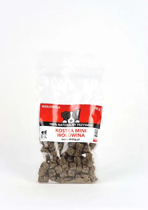 DK DOG - Mini kostka Wołowina - przysmak 100g