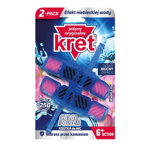 KRET Zawieszka do toalety barwiąca wodę WATER LILY, 2x40 g