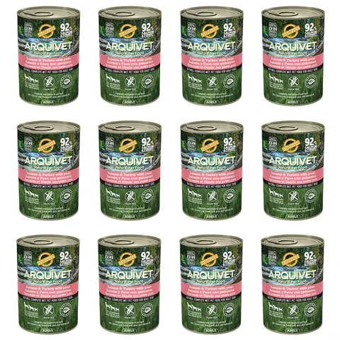Arquivet mokra karma dla psa z łososiem i indykiem 12x400G