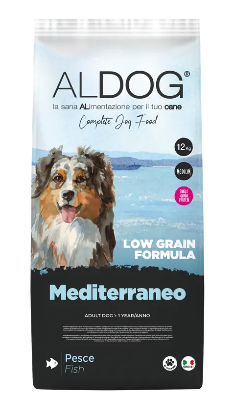 ALDOG Low Grain MEDITERRANEO karma monobiałkowa ryba 10kg