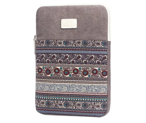 Etui pokrowiec etno style Canvas na laptopa 15,6 cali Kolor: szary
