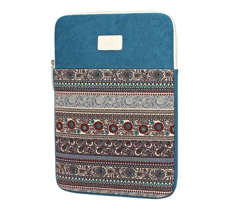 Etui pokrowiec etno style Canvas na laptopa 15,6 cali Kolor: niebieski