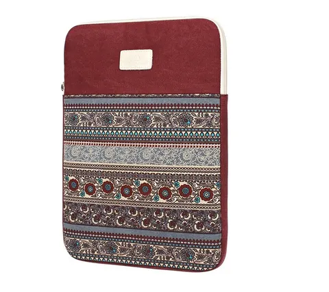 Etui pokrowiec etno style Canvas na laptopa 15,6 cali Kolor: czerwony