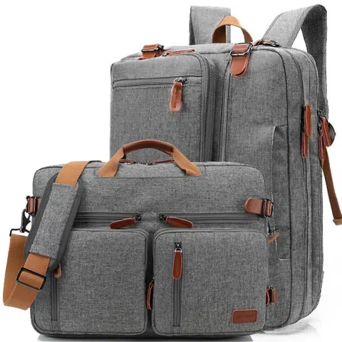 Torba/Plecak Coolbell na laptopa 17 cali (17,3") CB-5005 Kolor: szaro-brązowy