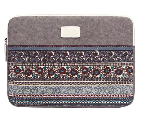 Etui pokrowiec etno style Canvas na laptopa 16 cali (16,4") Kolor: szary