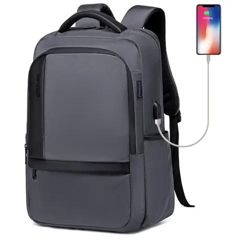 Plecak Arctic Hunter na laptopa 17 cali (17,3") B00120 z USB Kolor: szary