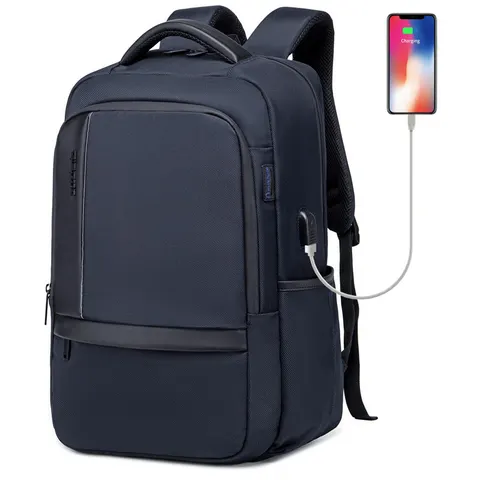 Plecak Arctic Hunter na laptopa 17 cali (17,3") B00120 z USB Kolor: granatowy