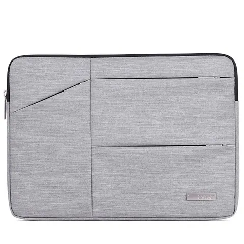 Etui pokrowiec Canvas na laptopa 14 cali (14,1") z kieszonkami Kolor: szary