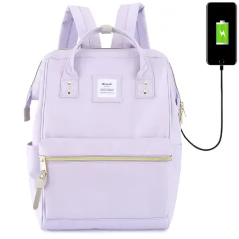 Plecak Himawari 9001 na laptopa 15,6" z USB Kolor: 21. liliowy