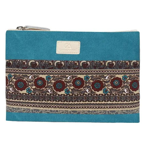 Etui etno style Canvas na zasilacz, myszkę, akcesoria Kolor: niebieski