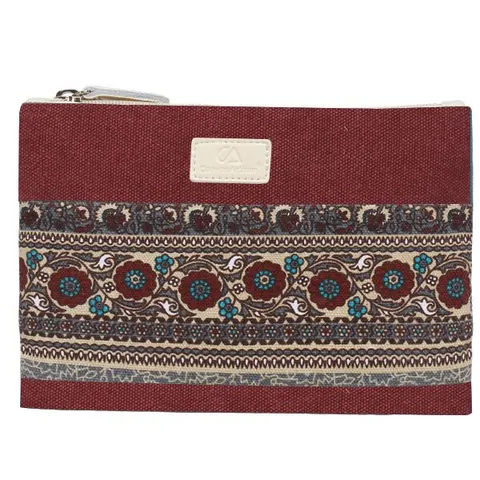 Etui etno style Canvas na zasilacz, myszkę, akcesoria Kolor: czerwony