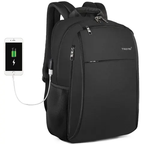 Plamoodporny plecak Tigernu na laptopa 15,6 - 16 cali T-B3221 z USB