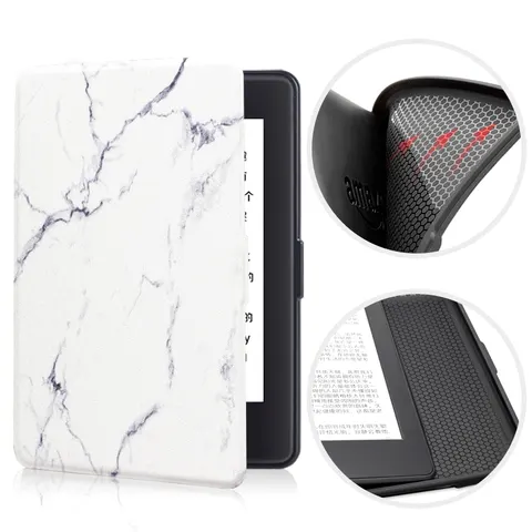 Etui Kindle 10 Touch silikonowy tył wzory Kolor: 01. Marble
