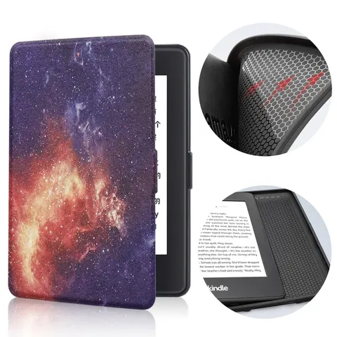Etui Kindle Paperwhite 1/2/3 silikonowy tył wzory Kolor: 02. Burning Sky