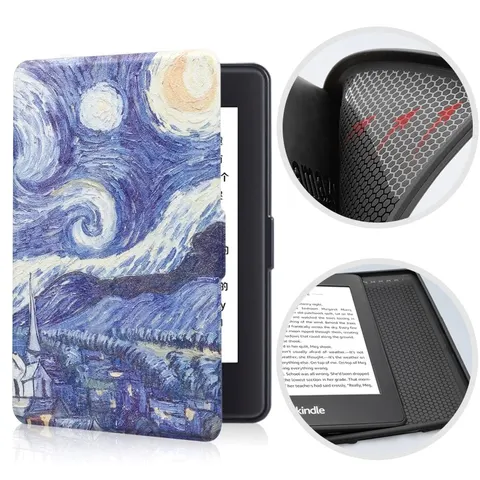 Etui Kindle Paperwhite 1/2/3 silikonowy tył wzory Kolor: 12. Painting