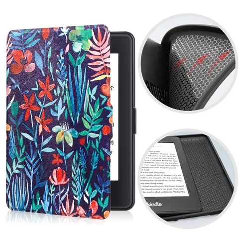 Etui Kindle Paperwhite 1/2/3 silikonowy tył wzory Kolor: 14. Meadow