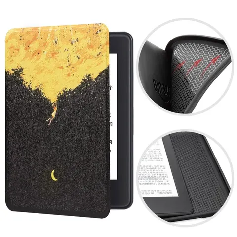 Etui Kindle Paperwhite 1/2/3 silikonowy tył wzory Kolor: 22. Yellow Moon