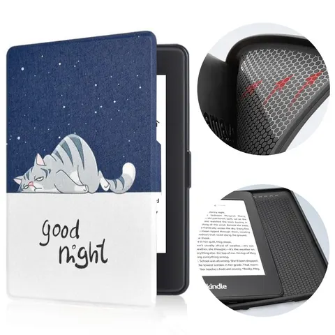 Etui Kindle Paperwhite 1/2/3 silikonowy tył wzory Kolor: 47. Good night