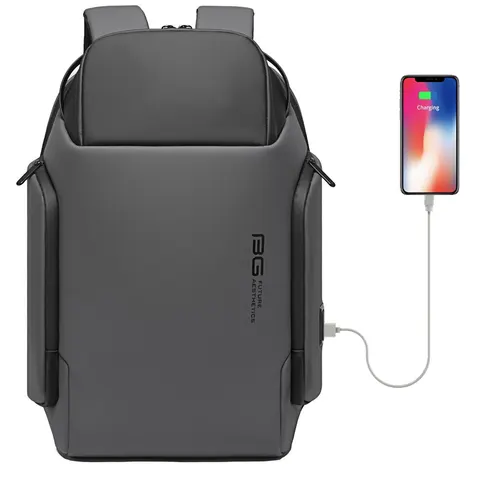 Plecak Bange na laptopa 15,6 - 16 cali BG-7277 z USB Kolor: szary