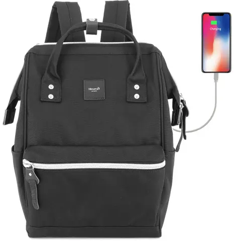 Plecak Himawari Sorrel HM1881 na laptopa 15,6" z USB Kolor: 05. czarny