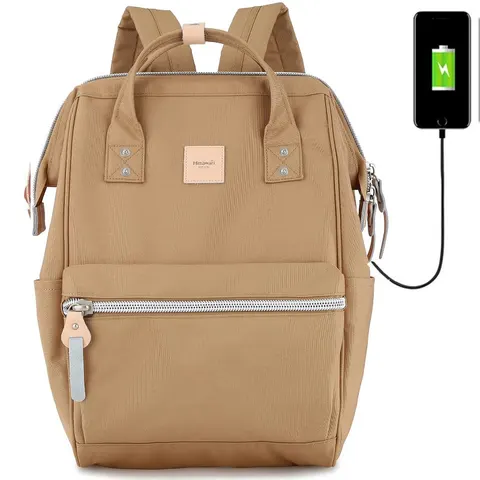 Plecak Himawari Sorrel HM1881 na laptopa 15,6" z USB Kolor: 15. camelowy