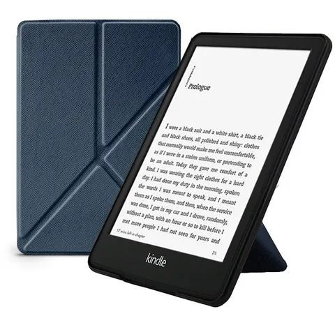 Etui Kindle Paperwhite 5 (11 generacja) 6,8" origami z podstawką Kolor: granatowy