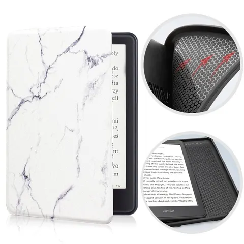 Etui Kindle Paperwhite 5 (11 generacja) silikonowy tył 6,8" wzory Kolor: 01. Marble