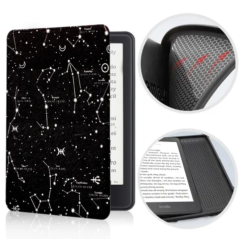 Etui Kindle Paperwhite 5 (11 generacja) silikonowy tył 6,8" wzory Kolor: 10. Constellation