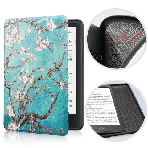 Etui Kindle Paperwhite 5 (11 generacja) silikonowy tył 6,8" wzory Kolor: 11. Flowering Tree