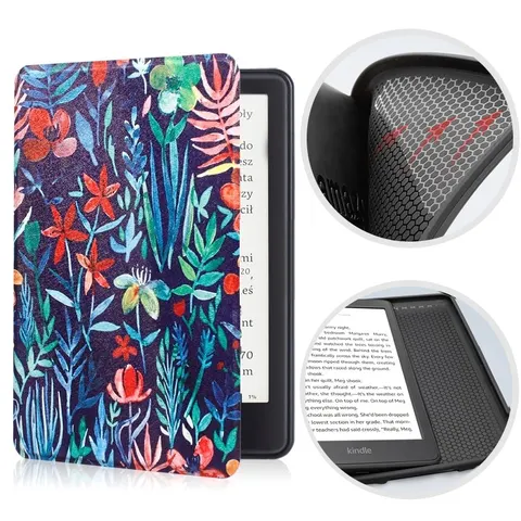 Etui Kindle Paperwhite 5 (11 generacja) silikonowy tył 6,8" wzory Kolor: 14. Meadow