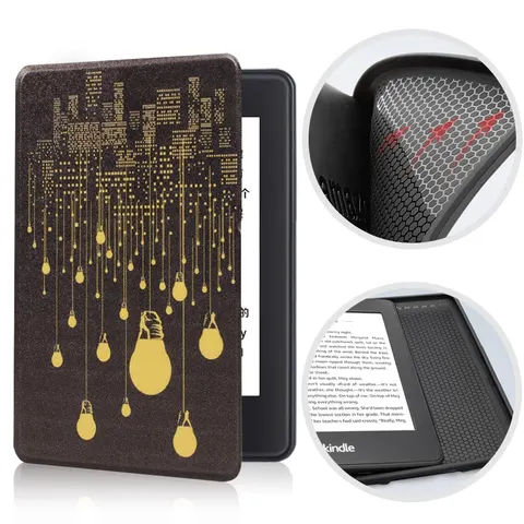 Etui Kindle 11 Touch silikonowy tył wzory Kolor: 09. Bulbs