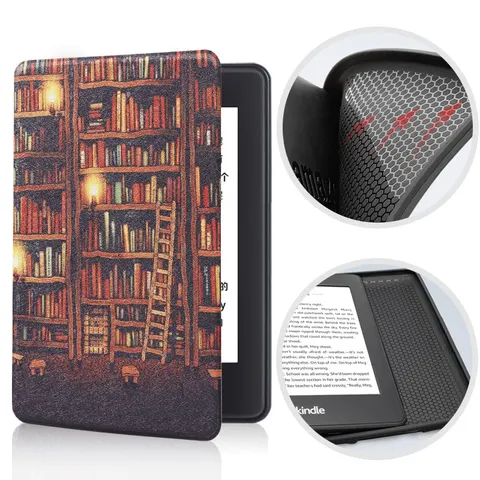 Etui Kindle 11 Touch silikonowy tył wzory Kolor: 15. Library