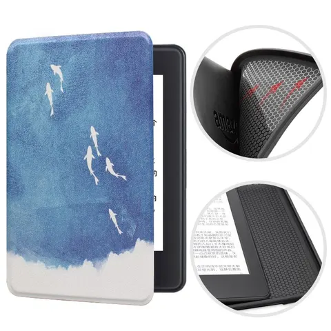 Etui Kindle 11 Touch silikonowy tył wzory Kolor: 21. Sharks