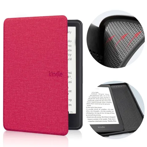 Etui Kindle 11 Touch silikonowy tył tekstura Kolor: malinowy